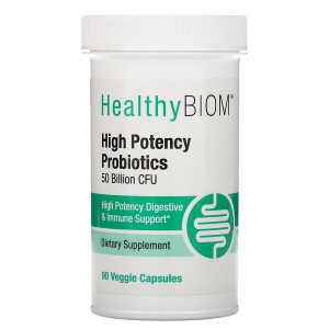 <img alt="HealthyBiom, High Potency Probiotics, 50 Billion CFUs, 90 Veggie Capsules" title="HealthyBiom, High Potency Probiotics, 50 Billion CFUs, 90 Veggie Capsules,898220015788"