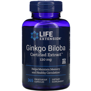 <img alt="Life Extension, Ginkgo Biloba, Certified Extract, 120 mg, 365 Vegetarian Capsules" title="Life Extension, Ginkgo Biloba, Certified Extract, 120 mg, 365 Vegetarian Capsules,737870165835"