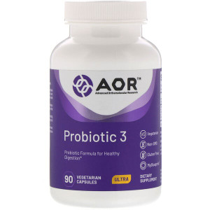 <img alt="Advanced Orthomolecular Research AOR, Probiotic 3, 90 Vegetarian Capsules" title="Advanced Orthomolecular Research AOR, Probiotic 3, 90 Vegetarian Capsules,624917089998"