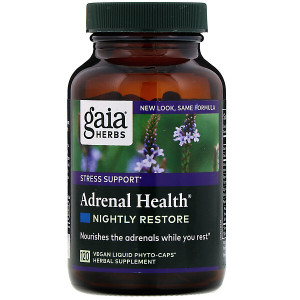 <img alt="Gaia Herbs, Adrenal Health, Nightly Restore, 120 Vegan Liquid Phyto-Caps" title="Gaia Herbs, Adrenal Health, Nightly Restore, 120 Vegan Liquid Phyto-Caps,751063149396"