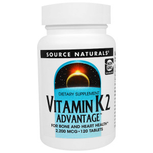 Source Naturals, Vitamin K2 Advantage, 2,200 mcg, 120 Tablets