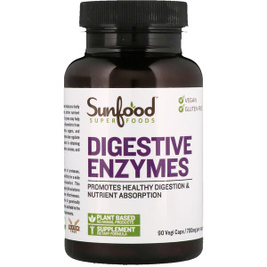 <img alt="Sunfood, Digestive Enzymes, 700 mg, 90 Vegi Caps" title="Sunfood, Digestive Enzymes, 700 mg, 90 Vegi Caps,803813010521"
