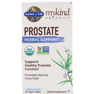 <img alt="Garden of Life, MyKind Organics, Prostate, Herbal Support, 60 Vegan Tablets" title="Garden of Life, MyKind Organics, Prostate, Herbal Support, 60 Vegan Tablets,658010121880"