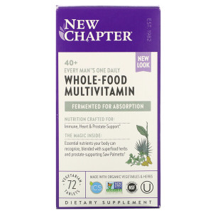<img alt="New Chapter, 40+ Every Mans One Daily Multi, 72 Vegetarian Tablets" title="New Chapter, 40+ Every Mans One Daily Multi, 72 Vegetarian Tablets,727783003713"