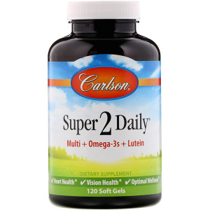 <img alt="Carlson Labs, Super 2 Daily, 120 Soft Gels" title="Carlson Labs, Super 2 Daily, 120 Soft Gels,088395040511"