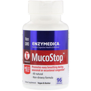 <img alt="Enzymedica, MucoStop, 96 Capsules" title="Enzymedica, MucoStop, 96 Capsules,670480241110"