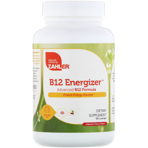 <img alt="Zahler, B12 Energizer, Advanced B12 Formula, Natural Cherry Flavor, 360 Lozenges" title="Zahler, B12 Energizer, Advanced B12 Formula, Natural Cherry Flavor, 360 Lozenges,848998080976"