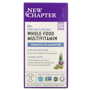 <img alt="New Chapter, 55+ Every Mans One Daily Multi, 72 Vegetarian Tablets" title="New Chapter, 55+ Every Mans One Daily Multi, 72 Vegetarian Tablets,727783901286"