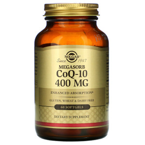 <img alt="Solgar, Megasorb CoQ-10, 400 mg, 60 Softgels" title="Solgar, Megasorb CoQ-10, 400 mg, 60 Softgels,033984009752"