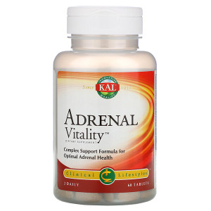 <img alt="KAL, Adrenal Vitality, 60 Tablets" title="KAL, Adrenal Vitality, 60 Tablets,021245790594"