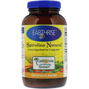 <img alt="Earthrise, Spirulina Natural, 600 mg, 150 Capsules" title="Earthrise, Spirulina Natural, 600 mg, 150 Capsules,032602022029"