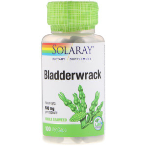 <img alt="Solaray Bladderwrack -- 580 mg - 100 Capsules" title="Solaray Bladderwrack -- 580 mg - 100 Capsules,076280001853"