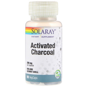 <img alt="Solaray Activated Charcoal -- 280 mg - 90 VegCaps" title="Solaray Activated Charcoal -- 280 mg - 90 VegCaps,076280008609"