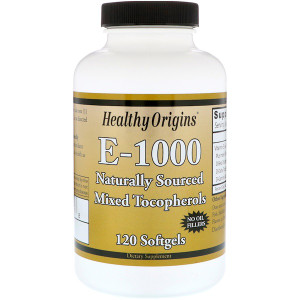 <img alt="Healthy Origins E-1000 -- 1000 IU - 120 Softgels" title="Healthy Origins E-1000 -- 1000 IU - 120 Softgels,603573151508"