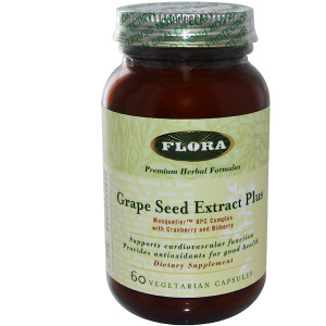 <img alt="Flora, Grape Seed Extract Plus, 60 Veggie Caps" title="Flora, Grape Seed Extract Plus, 60 Veggie Caps,061998613443"