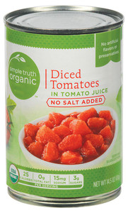 Simple Truth Organic Diced Tomatoes in Tomato Juice No Salt Added - 14.5 oz