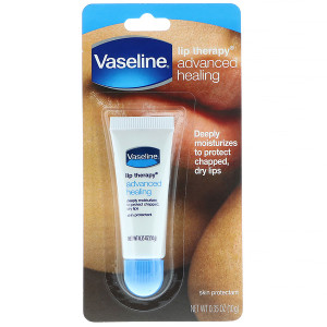 3 PACK OF Vaseline, Lip Therapy, Advanced Healing Skin Protectant, 0.35 oz (10 g)