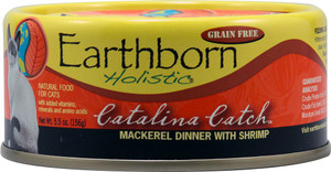 Earthborn Holistic, Natural Canned Food For Cats Grain Free,  Catalina Catch - 5.5 oz