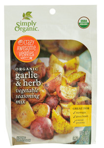 3 PACK of Simply Organic Vegetable Seasoning Mix Garlic & Herb -- 0.71 oz