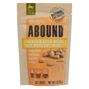 Abound Soft Moist Cat Treats Chicken & Liver Recipe - 3 oz