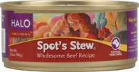 Halo Purely For Pets, Spots Stew for Dogs,  Wholesome Beef Recipe - 5.5 oz