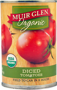 3 PACK of Muir Glen Organic Diced Tomatoes Unflavored -- 14.5 fl oz