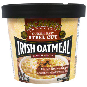 McCanns Irish Oatmeal, Quick & Easy Steel Cut, Maple Brown Sugar, 1.9 oz (54 g)