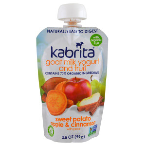 Kabrita, Goat Milk Yogurt and Fruit, Sweet Potato, Apple, Cinnamon, 3.5 oz (99 g)