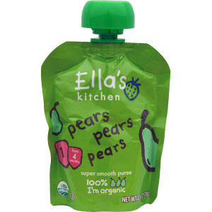 Ellas Kitchen, Pears Pears Pears, Super Smooth Puree, 2.5 oz (70 g)