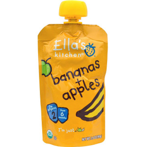 Ellas Kitchen, Bananas + Apples, 3.5 oz (99 g)