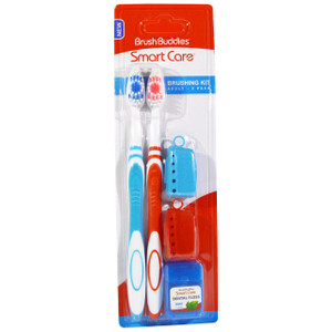 3 PACK of Brush Buddies, Smart Care, Brushing Kit, Adult, 2 Pack