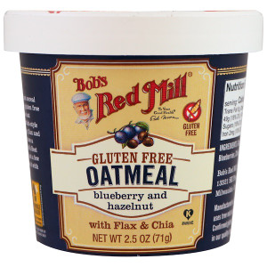 3 PACK of Bobs Red Mill, Oatmeal, Blueberry and Hazelnut, 2.5 oz (71 g)