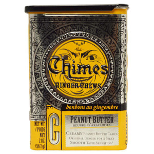 Chimes, Ginger Chews, Peanut Butter, 2 oz (56.7 g)