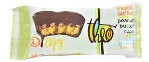 3 PACK of Theo Chocolate Peanut Butter Cups Milk Chocolate -- 1.3 oz