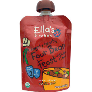 Ellas Kitchen, Hugely Hearty, Four Bean Feast, 4.5 oz (127 g)