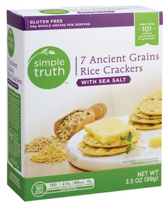 Simple Truth 7 Ancient Grains Rice Crackers Sea Salt - 3.5 oz