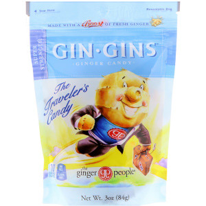 3 PACK OF The Ginger People, Gin Gins, Ginger Candy, Super Strength, 3 oz (84 g)