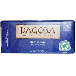 Dagoba Organic Chocolate, New Moon, Rich Dark Chocolate, 2 oz (56 g)