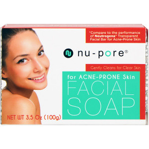 3 PACK of Nu-Pore, Facial Soap, for Acne-Prone Skin, 3.5 oz (100 g)