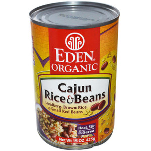 3 PACK of Eden Foods Organic Rice & Beans Cajun Small Red Beans -- 15 oz