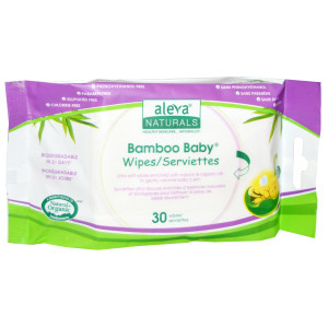 3 PACK of Aleva Naturals, Bamboo Baby Wipes, 30 Wipes