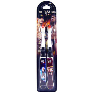 Brush Buddies, WWE, Kids Toothbrush, Soft, 2 Toothbrushes