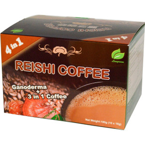 3 PACK of Longreen, 4 in 1 Reishi Coffee, 10 Sachets, (18 g) Each
