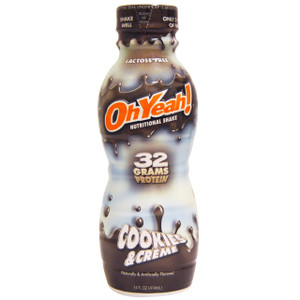 Oh Yeah!, Nutritional Shake, Cookies & Cream, 14 fl oz (414 ml)
