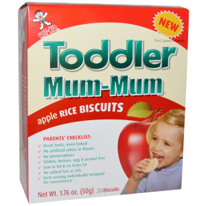 Hot Kid, Toddler Mum-Mum, Apple Rice Biscuits, 20 Biscuits, 1.76 oz (50 g)