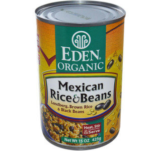 3 PACK of Eden Foods Organic Mexican Rice and Beans -- 15 oz