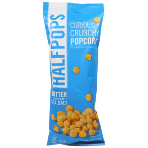 Halfpops, Curiously Crunchy Popcorn, Butter & Pure Ocean Sea Salt, 4.5 oz (128 g)