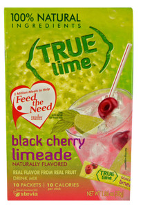 3 PACK OF True Citrus, True Lime, Black Cherry Limeade, 10 Packets, 1.06 oz (30 g)