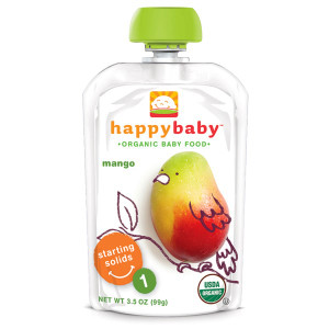 Nurture Inc. (Happy Baby), Organic Baby Food, Stage 1, Mango, 3.5 oz (99 g)