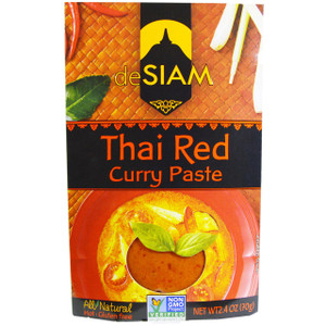 deSIAM, Thai Red Curry Paste, Hot, 2.4 oz (70 g)